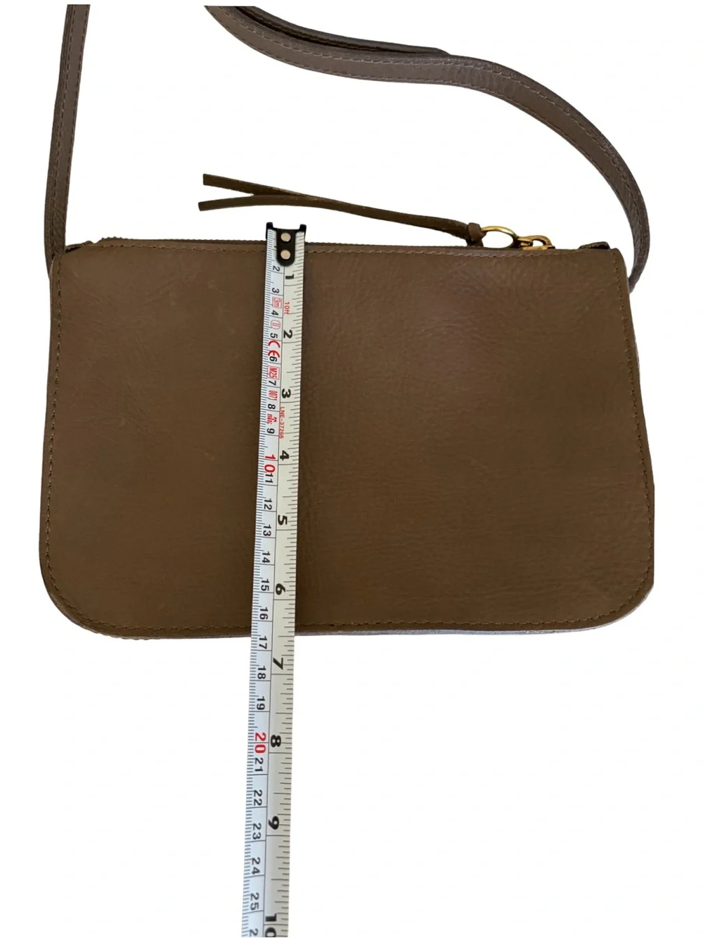 Madewell Olive Green The Simple Leather Zip Top Crossbody Bag  Purse